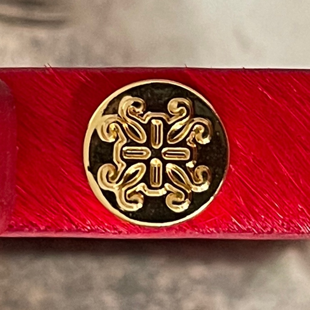 Rustic cuff red. - Picture 4 of 8